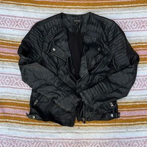 TOPSHOP SIZE 8 LEATHER JACKET